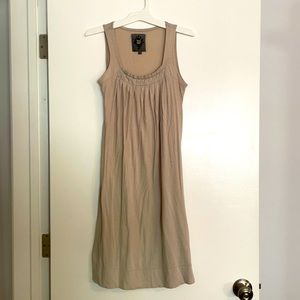 MK2K Cotton/Modal Beige Sleeveless Dress